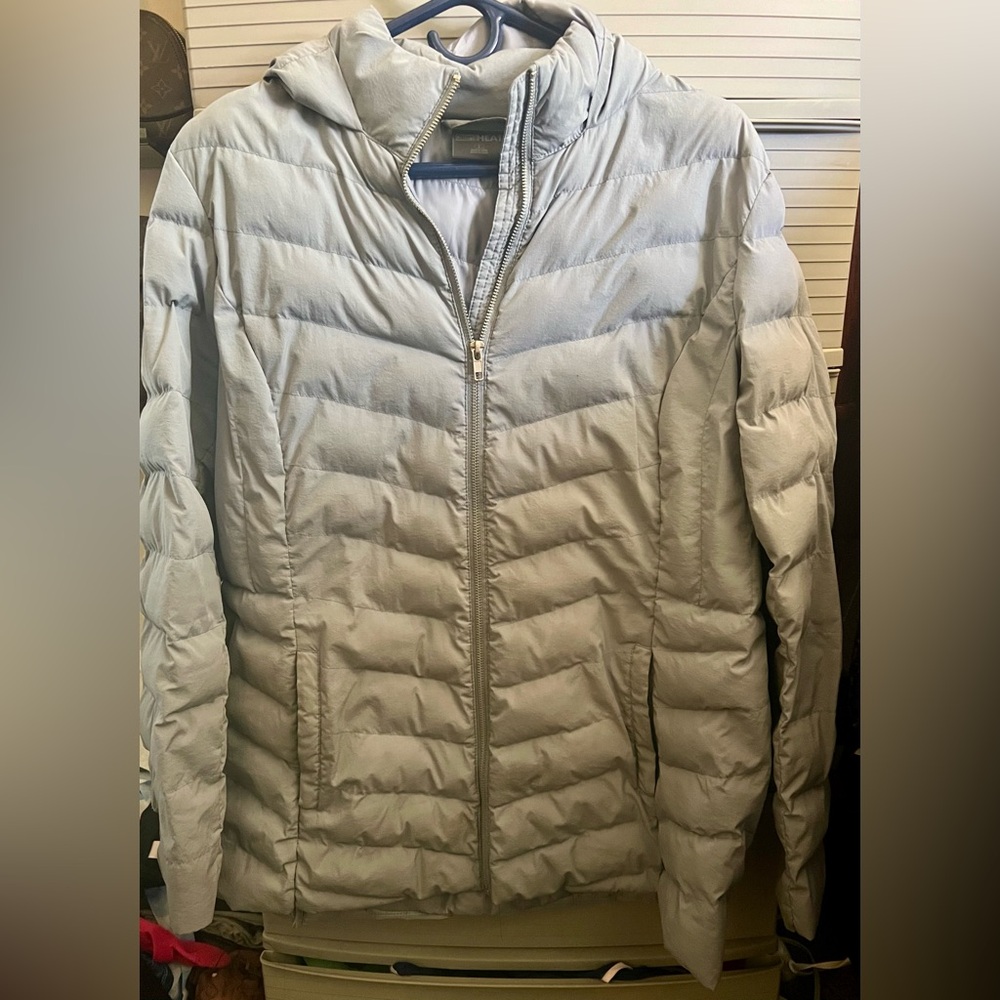 Kirkland Signature Women's Light Gray Puffer Jacket
